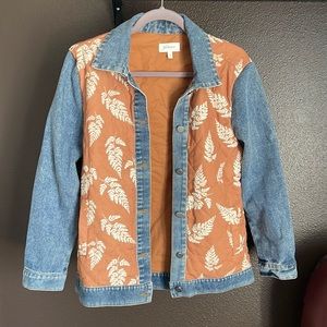 Bohme quilt detail denim jacket, size small